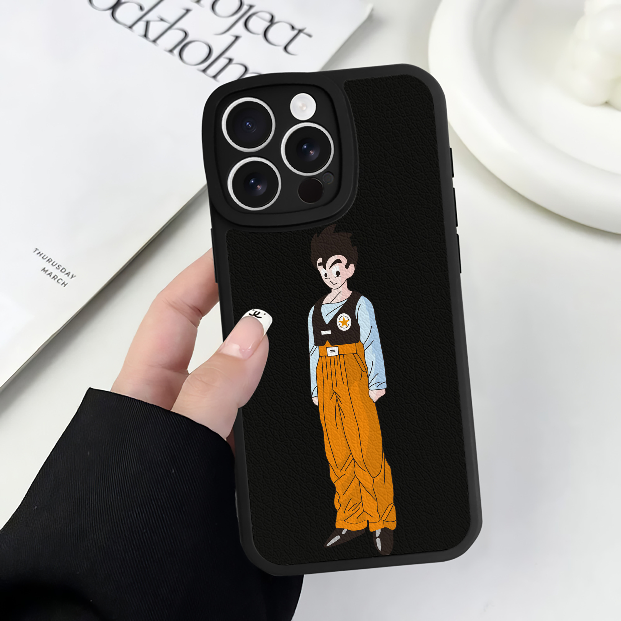 （画像用） ドラゴンボール DRAGON BALL 【iPhone 16シリーズ対応】シリコンスマホケース（レザー調） 材質：シリコン